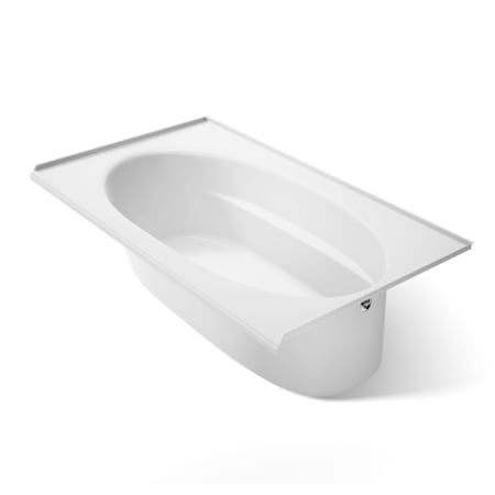 Kohler Windward Collection 72" Drop In Three Wall Alcove Soaking Bath Tub with Right Hand Drain White