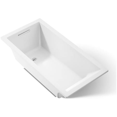 Kohler Underscore Collection 60" Drop In Deep Soaker Bath Tub with Slotted Overflow and Reversible Drain White