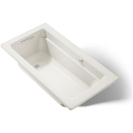 Kohler Archer 60" Drop In Acrylic Air Tub with Reversible Drain and Overflow - Comfort Depth Design Biscuit
