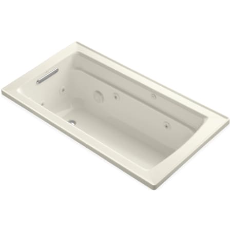 Kohler Archer 60" Drop-In Jetted Whirlpool Bath Tub - Reversible Drain Biscuit