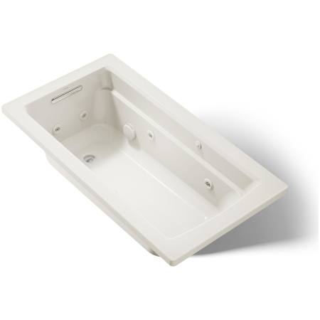 Kohler Archer 60" Drop-In Jetted Whirlpool Bath Tub - Reversible Drain Biscuit