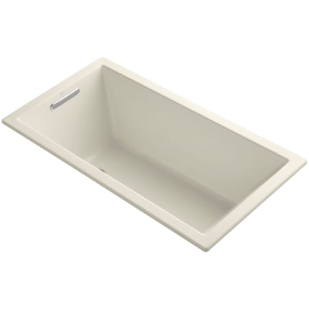 Kohler Underscore Collection 60" Drop In or Undermount Soaking Bath Tub with Slotted Overflow Almond