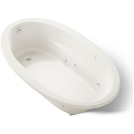 Kohler Sunward Collection 72" Undermount or Drop In Jetted Whirlpool Bath Tub with Reversible Drain Biscuit