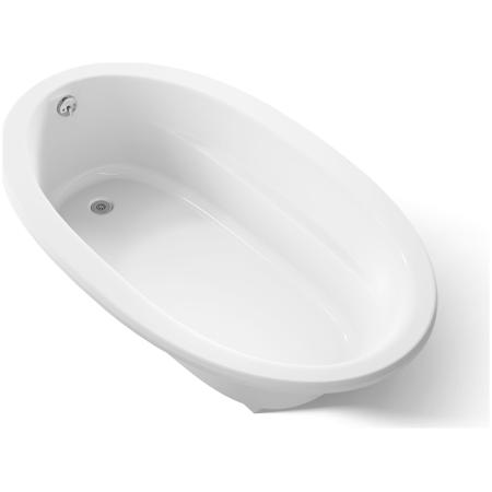 Kohler Sunward 72" Drop In Acrylic Soaking Tub with Reversible Drain and Overflow White