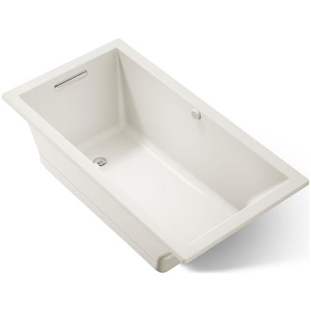 Kohler Underscore Rectangle 60" Drop In Acrylic Air Tub with Reversible Drain and Overflow Biscuit