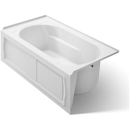 Kohler Devonshire Collection 60" Three Wall Alcove Soaking Bath Tub with Right Hand Drain White