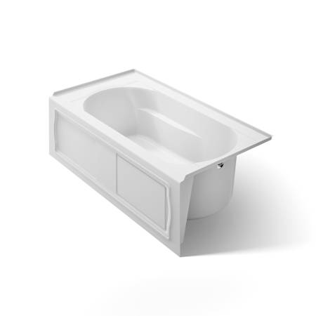 Kohler Devonshire Collection 60" Three Wall Alcove Soaking Bath Tub with Right Hand Drain White
