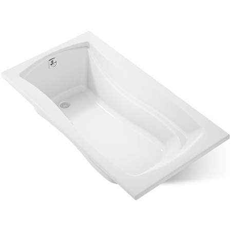 Kohler Mariposa 66" Drop In Acrylic Air Tub with Reversible Drain and Overflow White