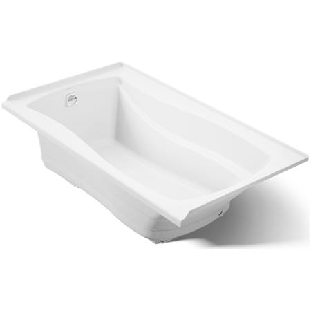 Kohler Mariposa 66" Alcove Acrylic Air Tub with Left Drain and Overflow White