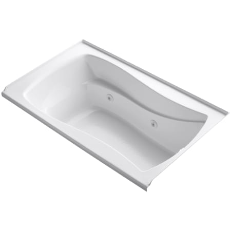 Kohler Mariposa Collection 60" Three Wall Alcove Jetted Whirlpool Bath Tub with Right Side Drain White