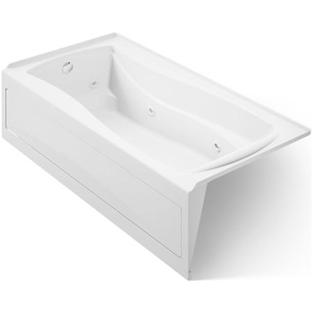 Kohler Mariposa Collection 72" Three Wall Alcove Jetted Whirlpool Bath Tub with Left Side Drain White