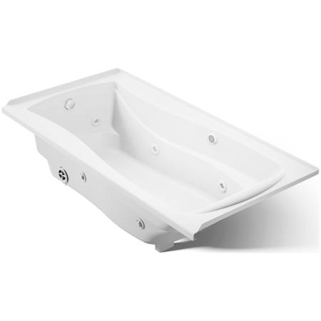 Kohler Mariposa 72" Three Wall Alcove Jetted Whirlpool Bath Tub - Left Drain White