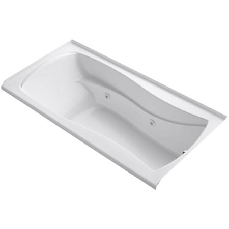 Kohler Mariposa Collection 72" Three Wall Alcove Jetted Whirlpool Bath Tub with Right Side Drain White