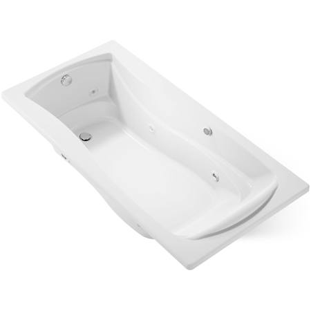 Kohler Mariposa 72" Drop-In Jetted Whirlpool Bath Tub - Reversible Drain White