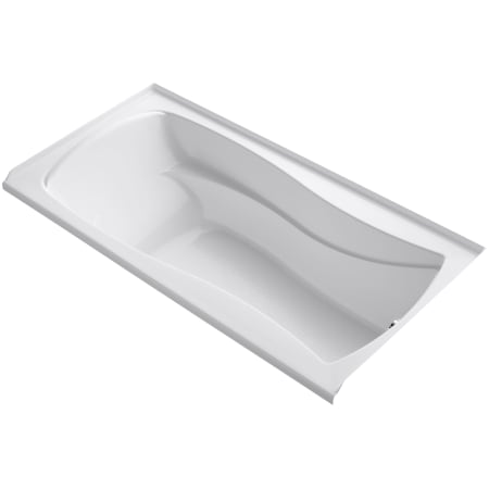 Kohler Mariposa Collection 72" Three Wall Alcove Soaking Bath Tub with Right Hand Drain and Integral Tile Flange White