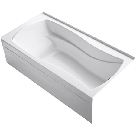 Kohler Mariposa 6 Foot Three Wall Alcove Soaking Tub with Right Hand Drain White