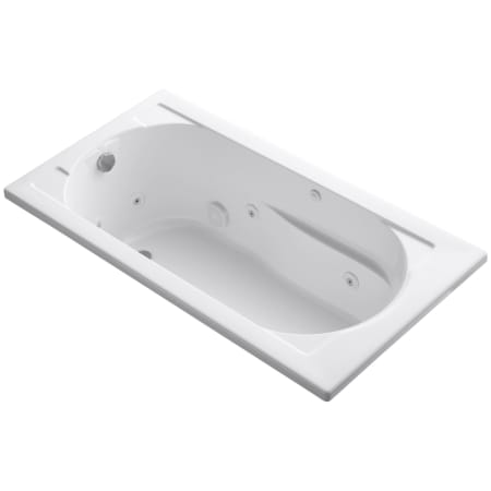 Kohler Devonshire Collection 60" Drop In Jetted Whirlpool Bath Tub with Reversible Drain White