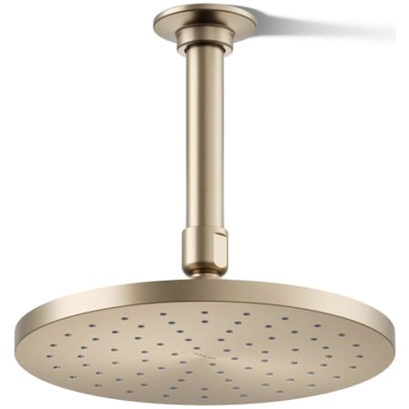 Kohler Contemporary Round 8" Single Function 2.5 GPM Rainhead with MasterClean Sprayface and Katalyst Air-Induction Technology Brushed Bronze