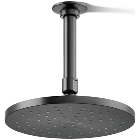 Kohler Contemporary Round 8" Single Function 1.75 GPM Rainhead with MasterClean Sprayface and Katalyst Air-Induction Technology Brushed Graphite