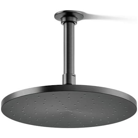 Kohler Contemporary Round 10" Single Function 2.5 GPM Rainhead with MasterClean Sprayface and Katalyst Air-Induction Technology Brushed Graphite