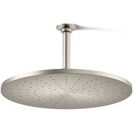 Kohler Contemporary Round 14" Single Function 2.5 GPM Rainhead with MasterClean Sprayface and Katalyst Air-Induction Technology Brushed Nickel