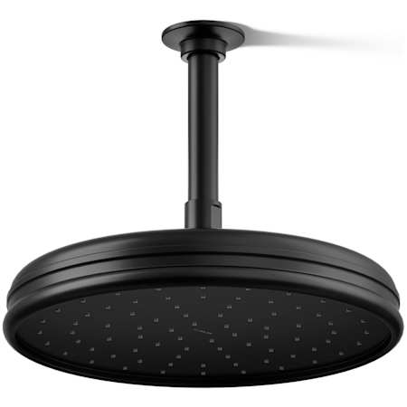 Kohler Traditional Round 10" Single Function 1.75 GPM Rainhead with MasterClean Sprayface and Katalyst Air-Induction Technology Matte Black