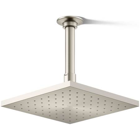 Kohler Contemporary Square 8" Single Function 1.75 GPM Rainhead with MasterClean Sprayface and Katalyst Air-Induction Technology Brushed Nickel