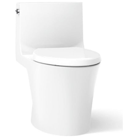 Kohler Veil 0.8/1.28 GPF Dual Flush One Piece Elongated Toilet with Left Hand Lever - Requires Bidet Seat Not Included White