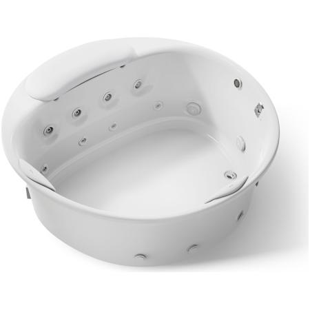 Kohler Riverbath Collection 66" Drop In Jetted Whirlpool Bath Tub with Reversible Drain White