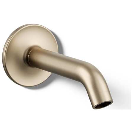Kohler Purist 7-3/4" Tub Spout with 35 Degree Arc Brushed Bronze