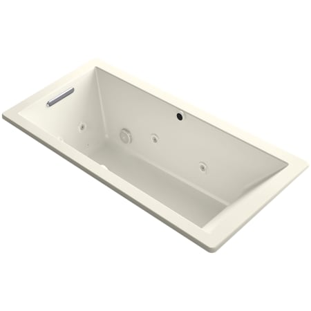 Kohler Underscore Rectangle 66" Drop In Acrylic Air / Whirlpool Tub with Reversible Drain and Overflow Biscuit