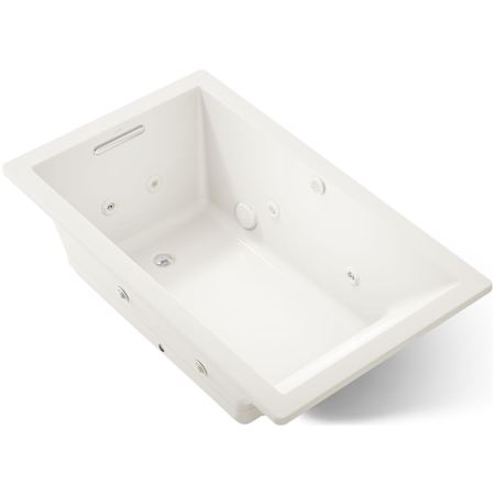 Kohler Underscore Rectangle 60" Drop In Acrylic Air / Whirlpool Tub with Reversible Drain and Overflow Biscuit
