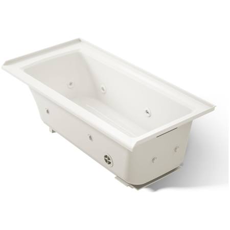 Kohler Archer 60" Drop-In Jetted Whirlpool Bath Tub - Right Drain Biscuit