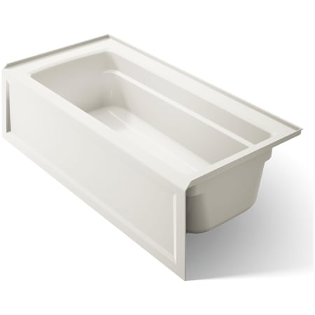 Kohler Archer 66" ExoCrylic Three-Wall Alcove Soaking Tub with Right Drain and Comfort Depth Design Biscuit