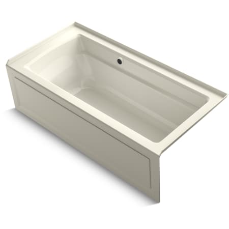 Kohler Archer 66" Three Wall Alcove Soaking Tub with Right Drain and Bask Biscuit
