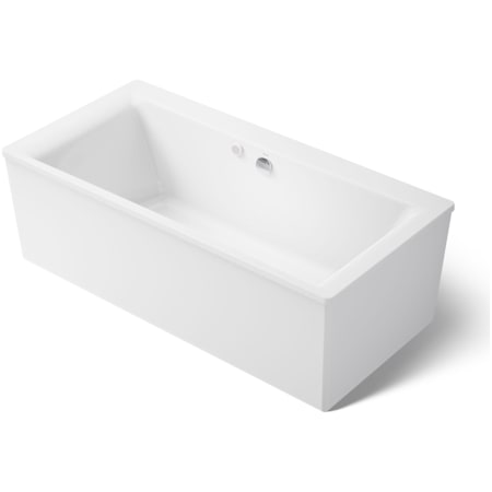 Kohler Stargaze 72" Free Standing Acrylic Air Tub with Center Drain and Overflow - Bask Heated Surface Technology White
