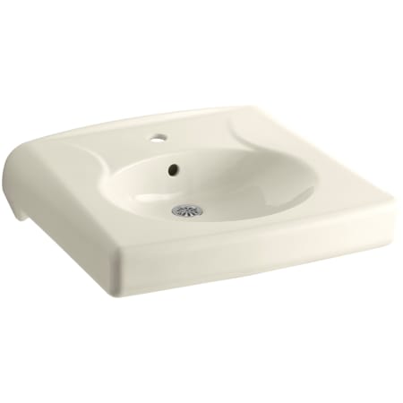 Kohler Brenham 14-3/8" Wall Mounted Bathroom Sink with 1 Hole Drilled and Overflow Almond