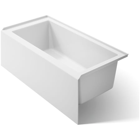 Kohler Underscore 60" Soaking Bathtub for Three Wall Alcove Installation with Right Drain and 68 Gallon Water Capacity White
