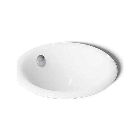 Kohler Iron Plains 12" Cast Iron Drop-In or Undermount Bathroom Sink with Overflow White