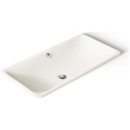 Kohler Iron Plains 30" Cast Iron Drop-In or Undermount Bathroom Sink with Overflow Biscuit