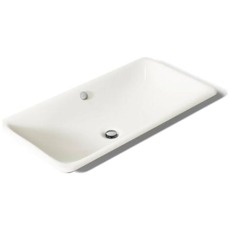 Kohler Iron Plains 30" Cast Iron Drop-In, Undermount or Vessel Bathroom Sink with Overflow Biscuit