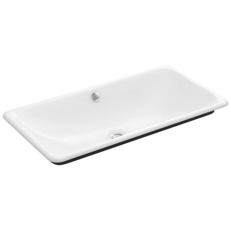 Kohler Iron Plains 30" Cast Iron Drop-In, Undermount or Vessel Bathroom Sink with Overflow White