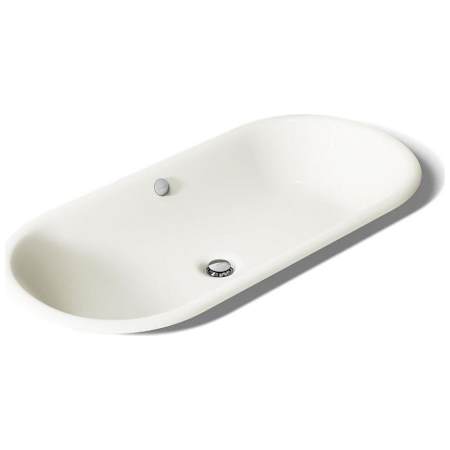 Kohler Iron Plains 33" Oval Undermount, Drop In, or Vessel Bathroom Sink with Overflow Biscuit