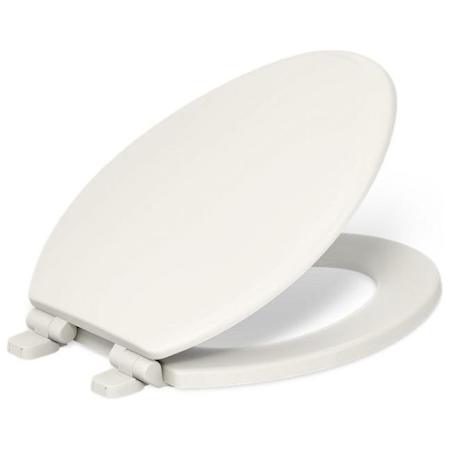Kohler Ridgewood Elongated Molded Wood Toilet Seat with Quiet-Close™ Biscuit