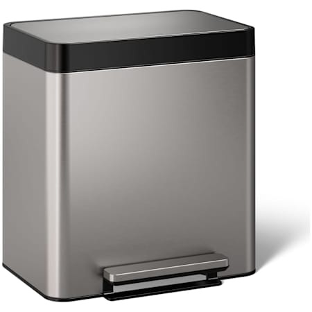 Kohler 8 Gallon Pantry Stainless Steel Step Can with Quiet-Close Lid Stainless Steel