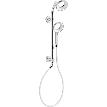 Kohler Statement VES Shower Column Kit with 1.5 GPM Shower Head and Hand Shower Featuring Katalyst Air-Induction Spray Polished Chrome