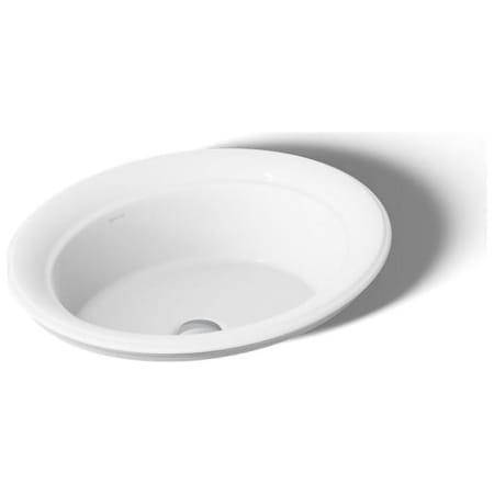 Kohler Artifacts 17-3/4" Oval Vitreous China Drop In Bathroom Sink with Overflow White