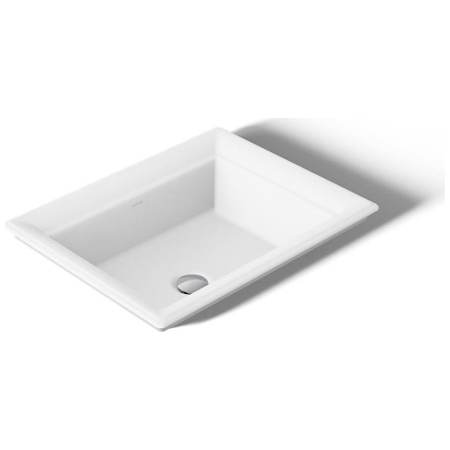 Kohler Artifacts 16-3/8" Rectangular Vitreous China Drop In Bathroom Sink with Overflow White