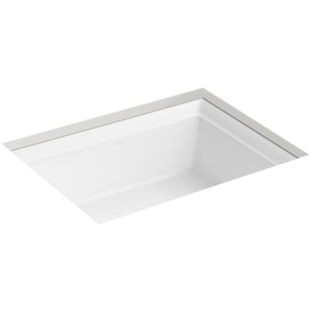 Kohler Artifacts 21-1/4" Rectangular Vitreous China Undermount Bathroom Sink with Overflow White