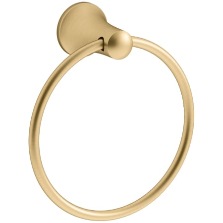 Kohler Tempered 6-7/8" Wall Mounted Towel Ring Vibrant Brushed Moderne Brass